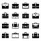 Vector Briefcase icon set