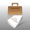 Vector briefcase with sheets of paper for business