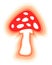 Vector bright isolated illustration of fly agaric.
