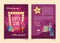 Vector brochure for advertising concert tours