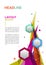 Vector brochure template design, business communicarion advertising