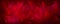Vector Broken Glass Red Background. Ruby Decorative Horizontal Banner.