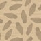 Vector Brown Floral Owls on Brown Background Seamless Repeat Pattern. Background for textiles, cards, manufacturing