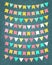 Vector bunting party flags