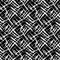 Vector burlap effect seamless pattern background. Hessian fiber texture fabric style black and white backdrop. Woven