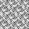 Vector burlap effect seamless pattern background. Hessian fiber texture fabric style black and white grid backdrop