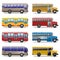 Vector bus icons