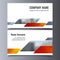 Vector business card template. Creative corporate identity layout.