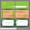 Vector business card template set: Environment & tree theme business card template Part 1