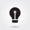Vector, Business Idea Light Bulb Glyph Icon perfect for website, mobile apps, presentation