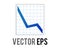 Vector business presentation summary finance report bar chart decreasing icon