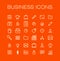 Vector business universal Outline Icons For Web