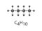 Vector Butane Chemical compound molecular formula C4H10