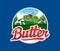 Vector butter logo template