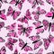 Vector butterflies seamless pattern. Abstract background. Graphic insect