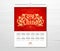 Vector Calendar new year china style concept