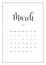 Vector Calendar Planner for March 2023. Handwritten lettering