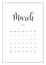 Vector Calendar Planner for March 2024. Handwritten lettering