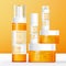 Vector Calendula Theme Skin Care, Beauty or Toiletries Packaging