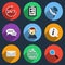 Vector call center icons