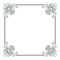 Vector calligraphic ornate vintage frame border