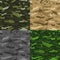 Vector camouflage avia seamless pattern set. Military camo endless texture from jet, aircraft, helicopter, plane, biplane