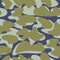 Vector camouflage seamless pattern background. Abstract spots Sea Foam and Green Olive color on dark blue backdrop. Classic