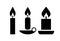 Vector candle icon