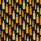 Vector candles seamless pattern. Doodle background for Halloween seamless pattern.