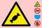 Vector Candy Warning Triangle Sign Icon