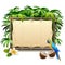 Vector Canvas Tropics Frame