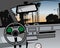 Vector car dashboard and interior
