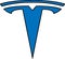 Vector car logo design on white. Tesla motors logo