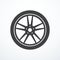 Vector car wheel icon