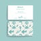 Vector card design. Vector business card template with decorative ornament, original design, floral decoration, seamless pattern i