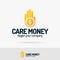 Vector care money on hand logo set colorfull style for change, transfer, secure