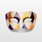 Vector Carnival Masquerade Party Mask Isolated