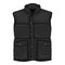 Vector Cartoon Black Down Waistcoat