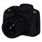 Vector Cartoon Black Reflex Camera