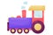 Vector cartoon children locomotive.