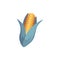 Vector cartoon corn cob