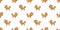 Vector cartoon cute chow chow dog seamless pattern background