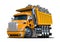 Vector Cartoon Dump Truck