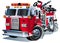 Vector Cartoon Fire Truck