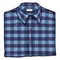 Vector Cartoon Folded Blue Checkered Men Shirt