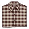 Vector Cartoon Folded Brown Casual Checkered Men Shirt