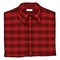 Vector Cartoon Folded Red Checkered Men Shirt