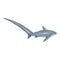 Vector Cartoon Fox Shark. Alopias Pelagicus Illustration