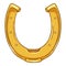 Vector Cartoon Gold Horseshoe Illustration