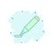 Vector cartoon highlighter marker pen icon in comic style. Highlight concept illustration pictogram. Office stationery business s